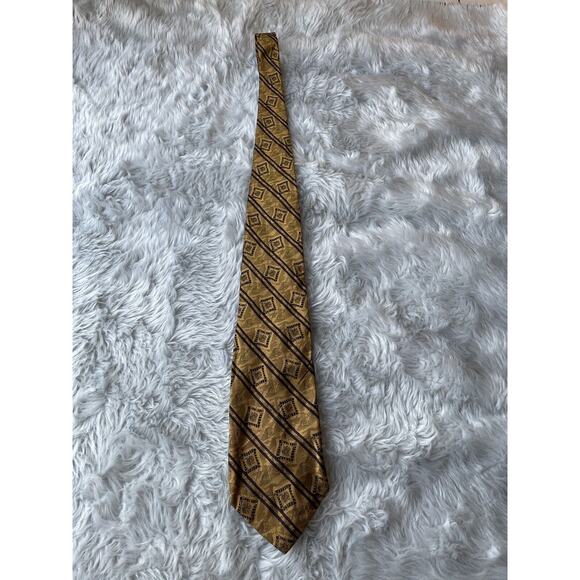Robert Talbott Best Of Class Tie Nordstorm Black And Gold - Picture 2 of 6